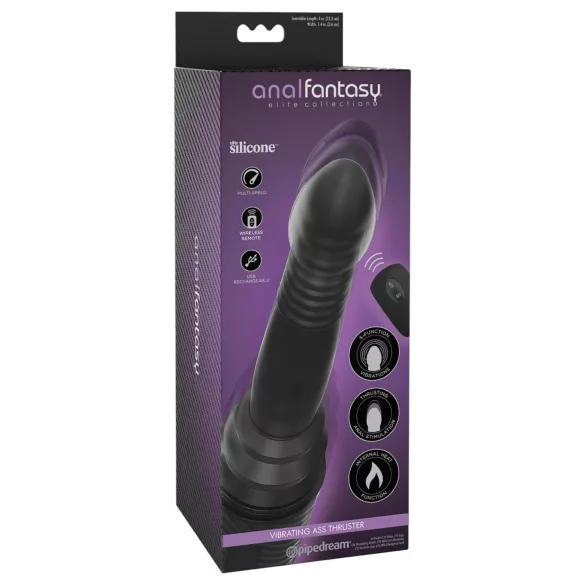 Pipedream - Analfantasy Ass Thruster - lökő anál vibrátor (fekete)