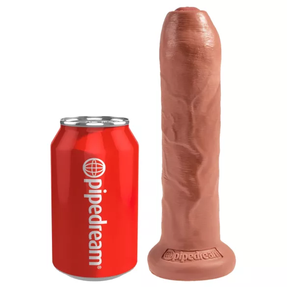 King Cock 7 - élethű dildó (18cm) - sötét natúr