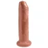 King Cock 7 - élethű dildó (18cm) - sötét natúr