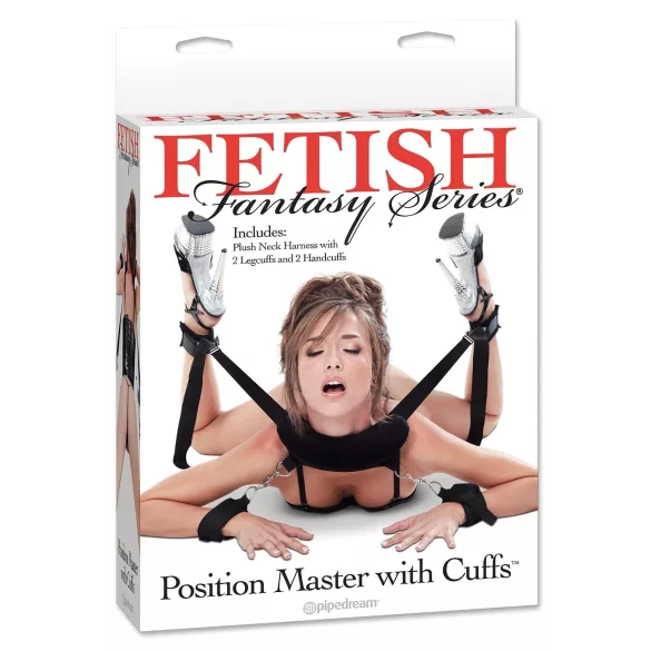 Pipedream - Fetish Position Master - BDSM kötözőszett (fekete)