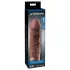 Pipedream X-TENSION Mega 2 - élethű péniszköpeny (20,3 cm) - sötét natúr