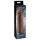 Pipedream X-TENSION Perfect 2 - heregyűrűs péniszköpeny - sötét natúr (19cm)