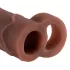 Pipedream X-TENSION Perfect 2 - heregyűrűs péniszköpeny - sötét natúr (19cm)