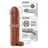Pipedream X-TENSION Perfect 2 - heregyűrűs péniszköpeny - sötét natúr (19cm)