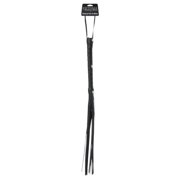 Pipedream - Fetish Fantasy Deluxe Cat-O-Nine - fekete korbács (65cm)