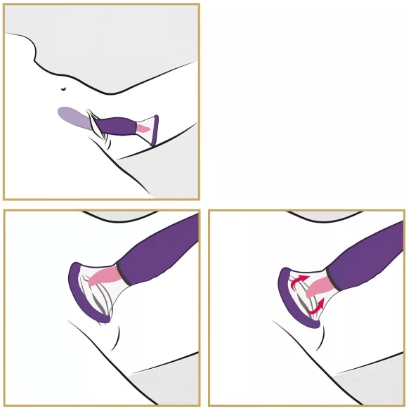 Fantasy - akkus, 3in1 nyalógép (lila)