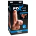 PDX Reach Around - 2in1 műpopsi és péniszköpeny (testszínű)