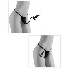   HOOKUP Bowtie Bikini - akkus vibrációs bugyi szett (fekete)