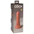 King Cock Elite 6 - tapadókorongos, élethű dildó (15cm) - sötét