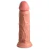 King Cock Elite 8 - tapadókorongos, élethű dildó (20cm) - natúr