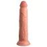 King Cock Elite 9 - tapadókorongos, élethű dildó (23cm) - natúr