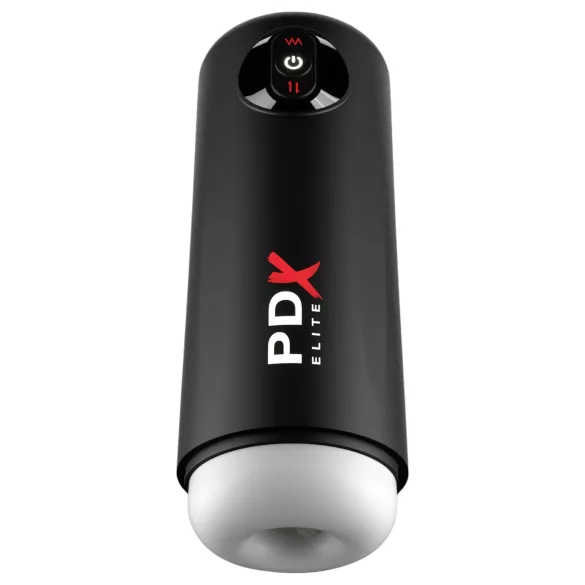 PDX Elite Moto Milker - lökő-rezgő maszturbátor (fekete)