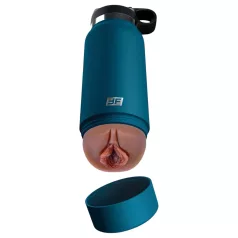  Fuck Flask Private Pleaser - művagina kulacsban (kék-barna)