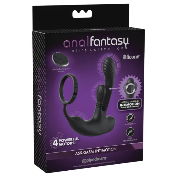 Anal Fantasy Ass-Gasm IntiMotion - anál- és prosztatavibrátor (fekete)
