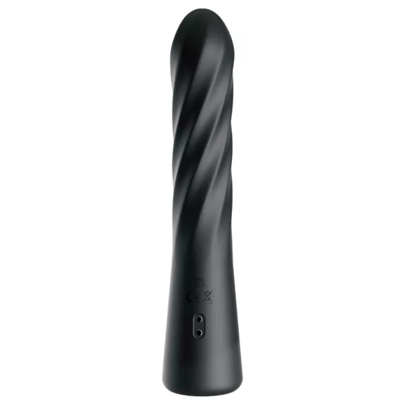Anal Fantasy Twist Ecstasy - forgó-lökő anál vibrátor (fekete)