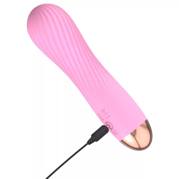 Cuties Mini - akkus, vízálló, spirál vibrátor (pink)