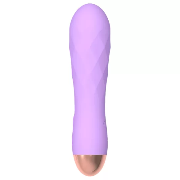 Cuties Mini - akkus, vízálló, rácsos vibrátor (lila)