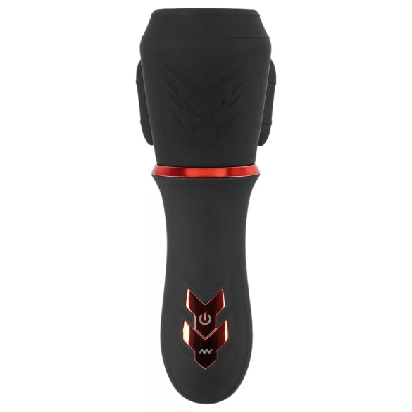 Rebel - akkus, 2 motoros makkvibrátor (fekete)