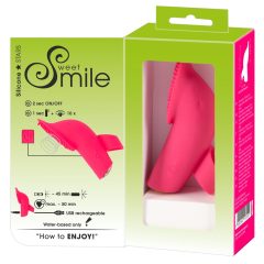   SMILE Licking - akkus, léghullámos-nyelves ujjvibrátor (pink)