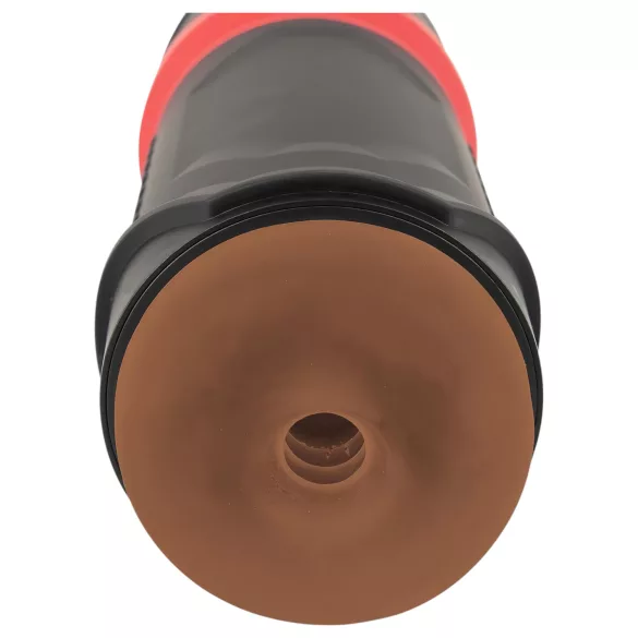 WYNE 04 - akkus, rezgő-szívó maszturbátor (barna)