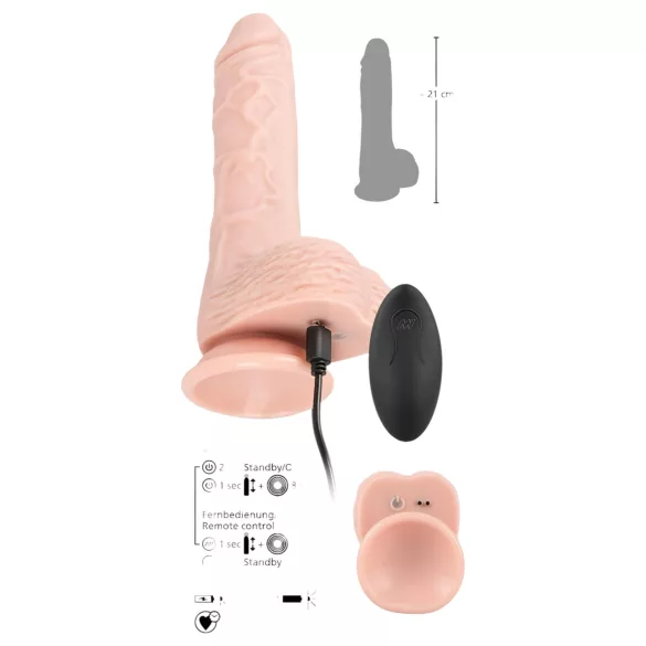 You2Toys - Medical RC - lökő-forgó vibrátor (natúr)