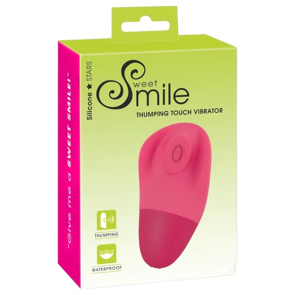 SMILE Thumping Touch - akkus, pulzáló csikló vibrátor (pink)