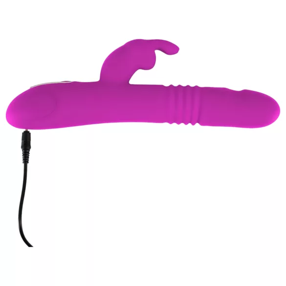 SMILE Rabbit - akkus, csiklókaros lökő-forgó vibrátor (pink)
