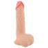 Nature Skin - dildó bőrrel - 19 cm (natúr)