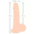 Nature Skin - dildó bőrrel - 19 cm (natúr)