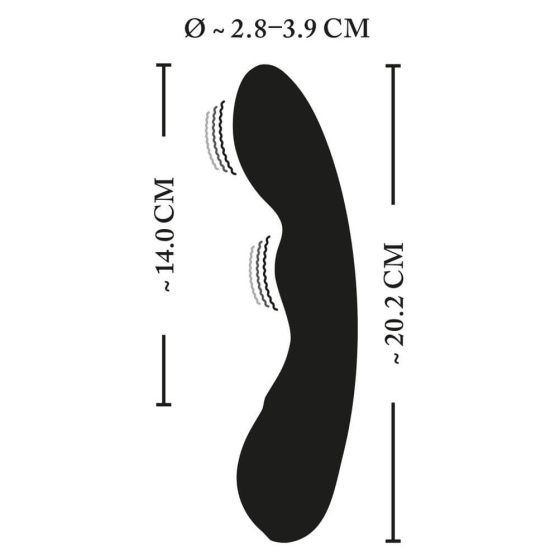 XOUXOU - akkus, vízálló G-pont vibrátor (fekete)