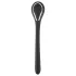 Penis Plug Dilator - akkus, vibrációs dilátor (1 cm, fekete)