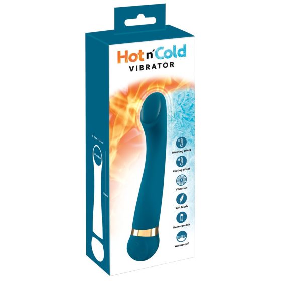 Hot 'n Cold - akkus, hűtő-melegítő G-pont vibrátor (türkiz)