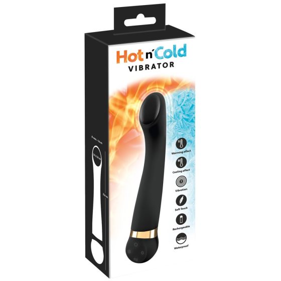 Hot 'n Cold - akkus, hűtő-melegítő G-pont vibrátor (fekete)