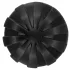 ANOS - bordázott puha butt plug - 7cm (fekete)