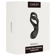   Svakom Benedict - gát stimuláló, vibrációs péniszgyűrű (fekete)