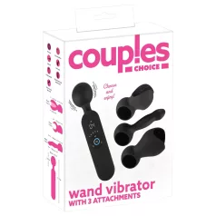   Couples Choice - akkus, melegítő masszírozó vibrátor (fekete)