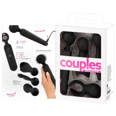   Couples Choice - akkus, melegítős masszírozó vibrátor (fekete)