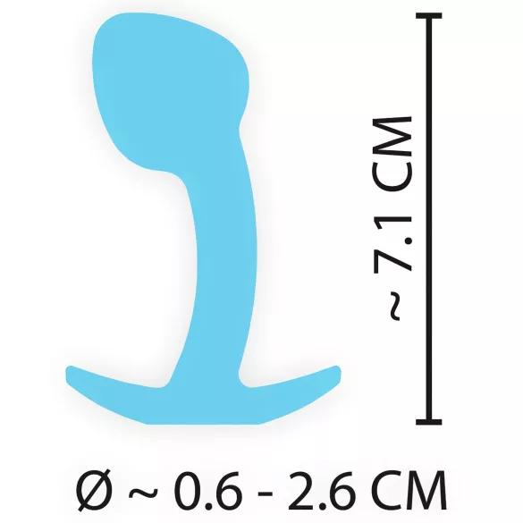 Cuties Mini Butt Plug - szilikon anál plug (kék)