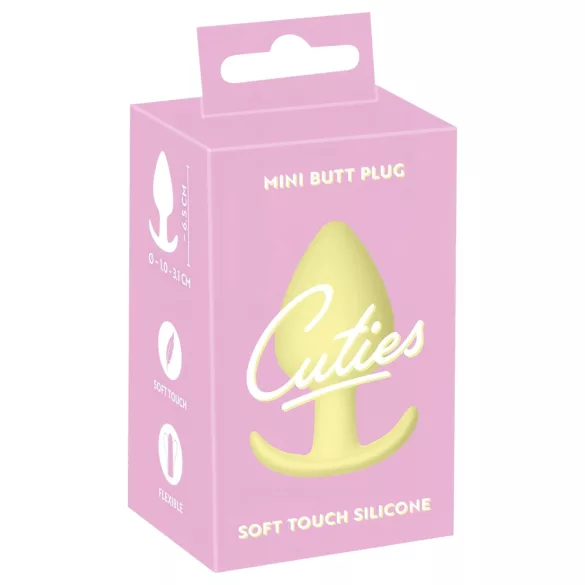 Cuties Mini Butt Plug - szilikon anál plug (sárga)