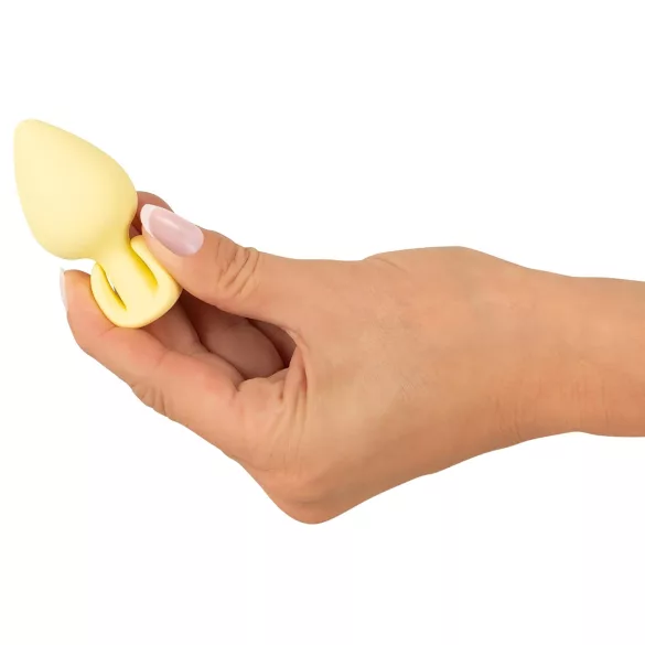 Cuties Mini Butt Plug - szilikon anál plug (sárga)