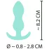 Cuties Mini Butt Plug - szilikon anál plug (zöld)
