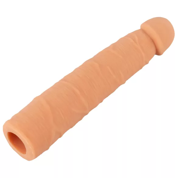 Nature Skin - hosszabbító, vastagító péniszköpeny (24cm)