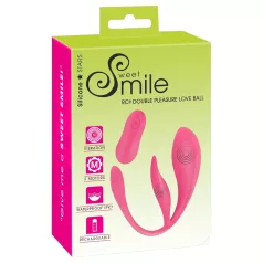 SMILE - hordható akkus, rádiós vibrációs tojás (pink)