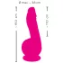 SMILE Powerful - akkus, 2 motoros tapadókorongos vibrátor (pink)