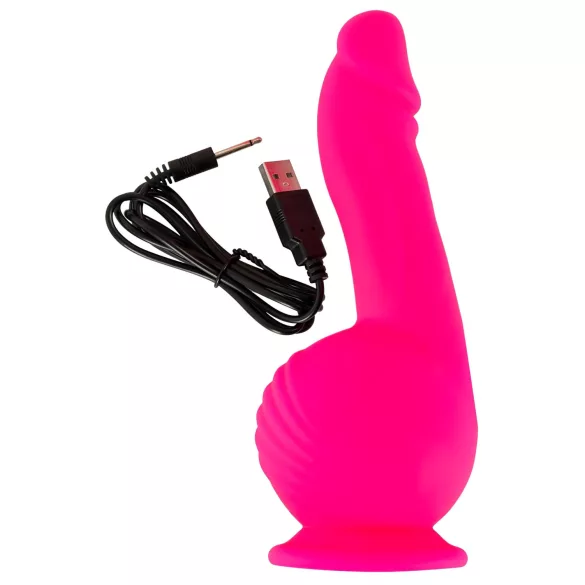 SMILE Powerful - akkus, 2 motoros tapadókorongos vibrátor (pink)
