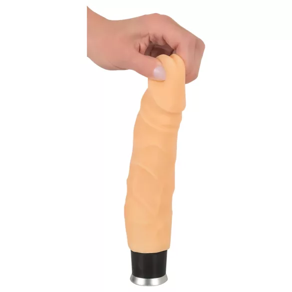 Nature Skin - élethű vibrátor - natúr (23cm)