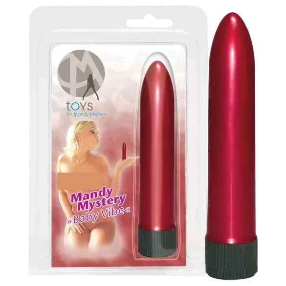 Mini vibrátor - gyöngyház vörös