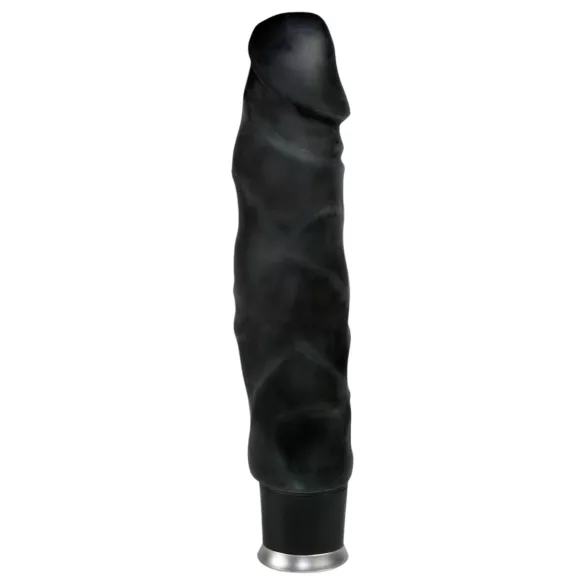 Nature Skin - élethű vibrátor (fekete, 22 cm)