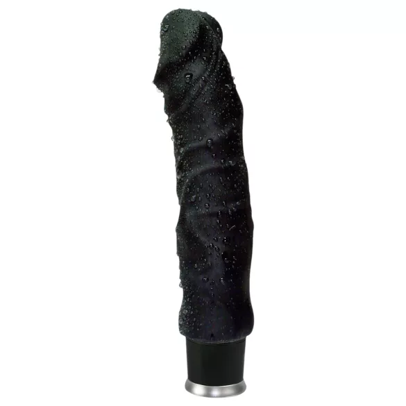 Nature Skin - élethű vibrátor (fekete, 22 cm)
