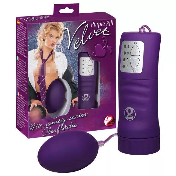 You2Toys - velvet bársonyos vibrotojás (lila)